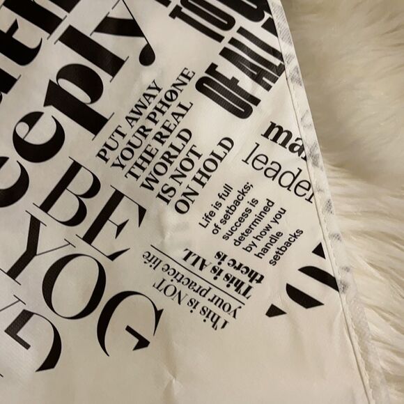 Lululemon Breathe Deeply Quotes Poly Tote Bag - Picture 8 of 15